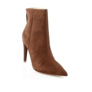 Steve Madden Womens 9 M Brown Leather High Heel Ankle Booties DISPLAY HB2